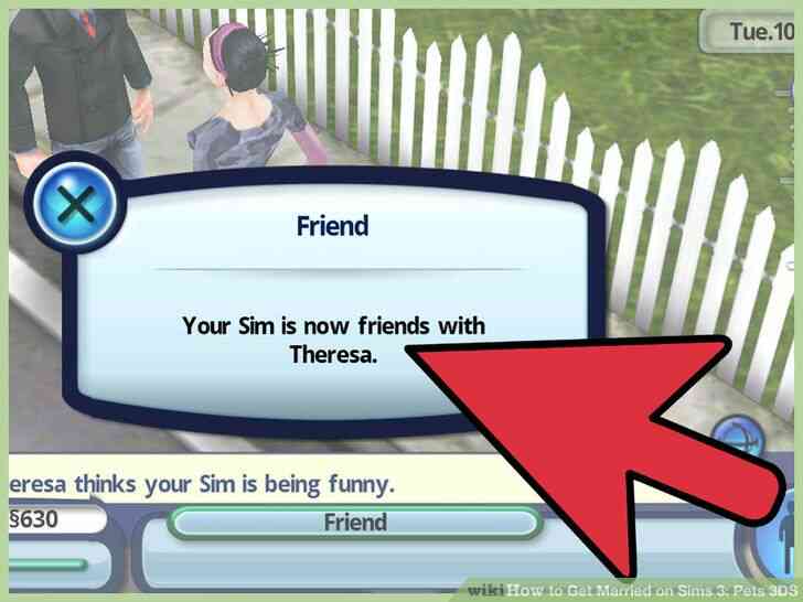 Image intitulée mariez-vous sur Sims 3_ Animaux de compagnie 3DS Étape 8